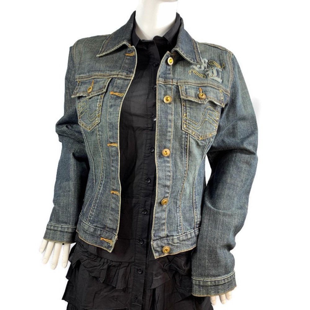 Fubu The Collection Women’s Denim Jacket Size M